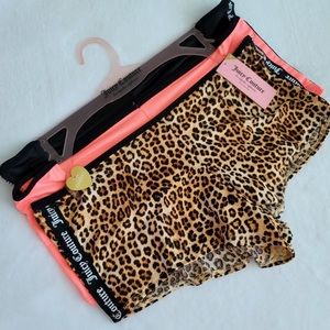 NWT Juicy Couture 3 Set Leopard Cheeky Underwear